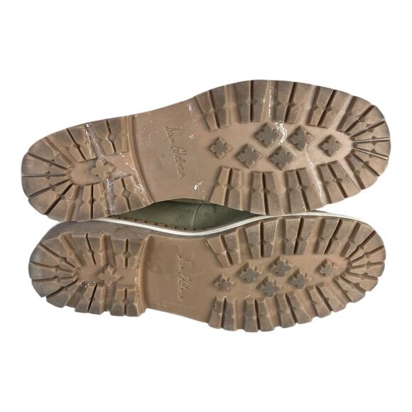 Sam Edelman Women’s Bowen Combat Green Suede Boots Size-10 - Picture 6 of 9